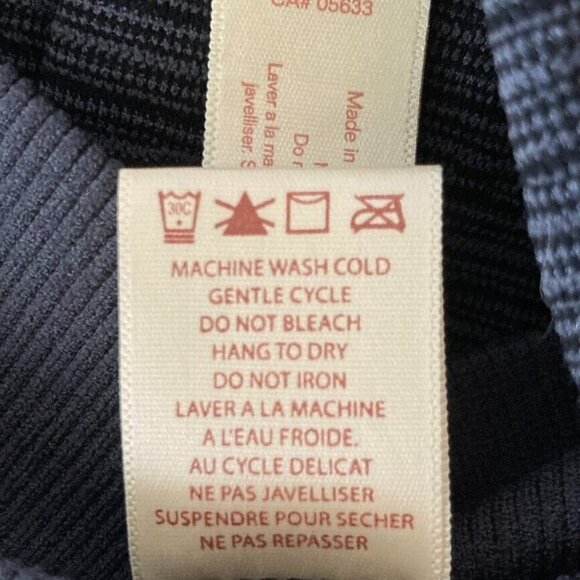 Aventura Striped Footless Tights L/XL Gray And Black - Picture 5 of 5